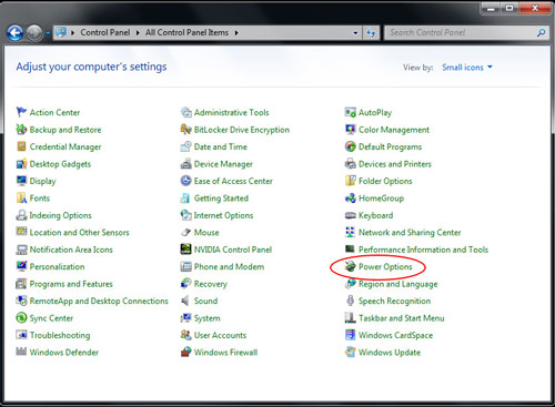 Adjust Power Management Settings